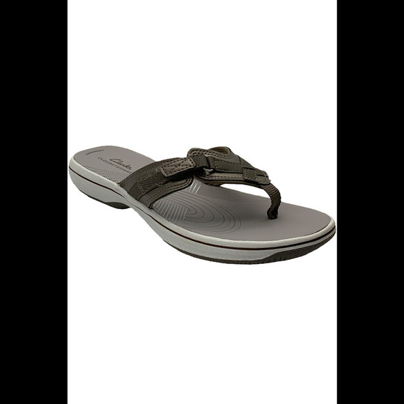 CLOUDSTEPPERS by Clarks Sport Thong Sandals Breeze Pewter - Medium - Picture 2 of 4